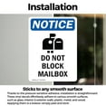 thumbnail image 3 of (2 Pack) Do Not Block Mailbox Sign, 3 of 7