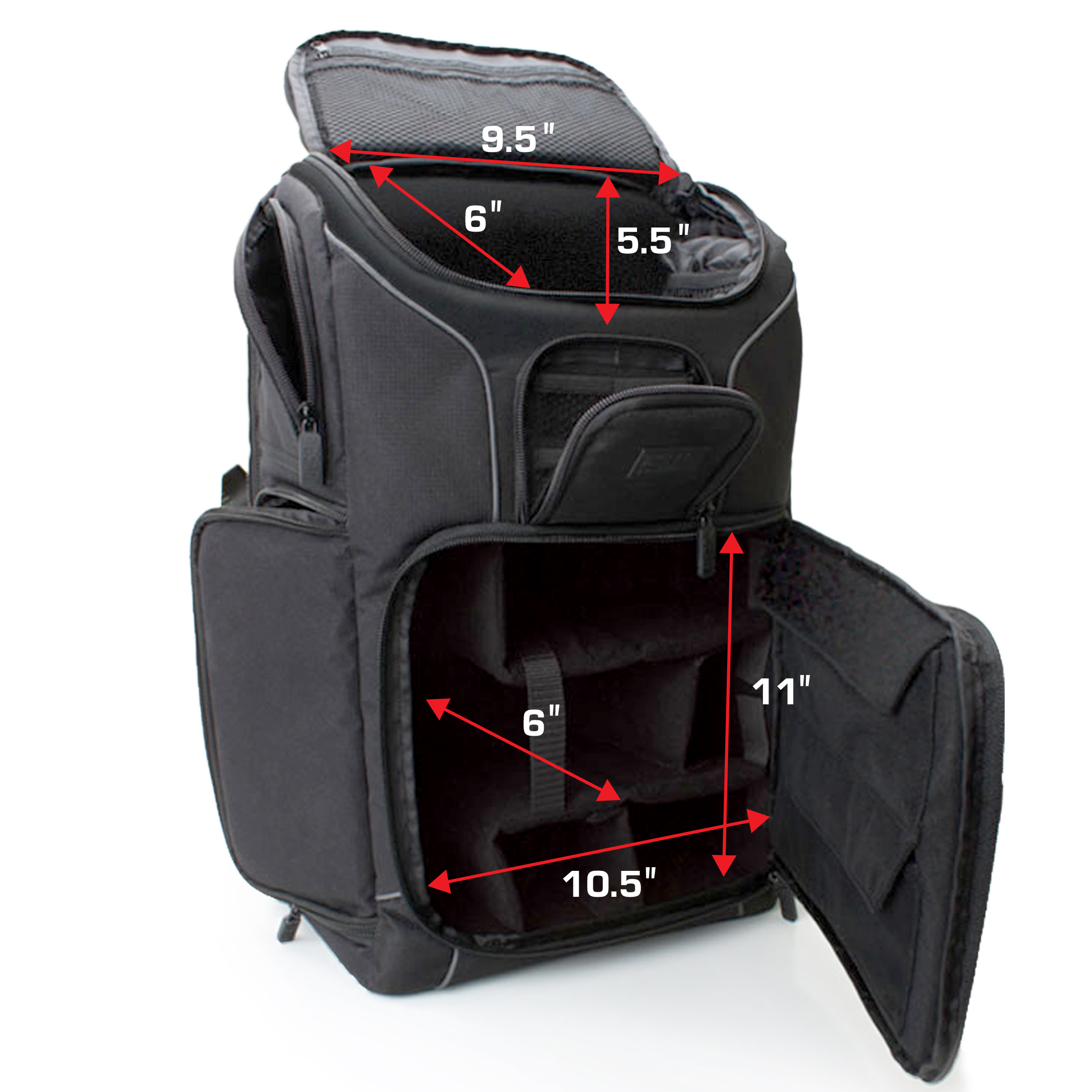 USA GEAR S17 Camera Backpack – Large DSLR & Drone Bag with Laptop Storage, Tripod Holder & Rain Cover