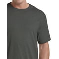 thumbnail image 2 of Harbor Bay by DXL Men's Big and Tall Wicking Jersey No-Pocket Tee Shirt, Granite Heather, 5XLTALL, 2 of 5