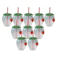 thumbnail image 2 of Botella para beber,Vaso para beber con forma de fresa Botella para beber,Bonita taza con y forma de fresa para el verano,Vasos de fresa para regalos de fiesta de Llavero transparente, 2 of 8