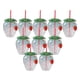 thumbnail image 2 of Botella para beber,Vaso para beber con forma de fresa Botella para beber,Bonita taza con y forma de fresa para el verano,Vasos de fresa para regalos de fiesta de Llavero transparente, 2 of 8