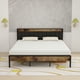 thumbnail image 2 of ULEW | Cama King con Marco Metálico, Luz LED Integrada y Tapizado en PU | Estructura de MDF con Espuma | Diseño Moderno y Cómodo | Tamaño 2192x1935x1030mm, 2 of 7