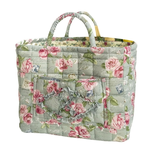 Liyamei Fabric Storage For Home Organization In Living Room Bathroom Bedroom Floral Print Design For Clothing And Item Storage Piece