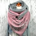 thumbnail image 2 of Femmes Impression Bouton Châles Casual Chaud Doux Mode Foulards Envelopper les Femmes Écharpe, 2 of 4