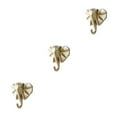 thumbnail image 2 of Wweixi Coat Hooks Easy To Install And Wide Application For Added In Daily Life gold(elephant) 3Set, 2 of 6