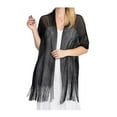 thumbnail image 1 of Minnieouse Bufanda brillante Sombra de protección solar Mantón Mujer Hilo fino Exquisitas Capas de boda Fiesta Vestido de noche Capa Bufandas Ropa, zapatos y accesorios Miscelánea Negro, 1 of 6