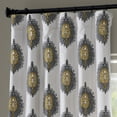 thumbnail image 3 of Mayan Gold Printed Cotton Twill Curtain (1 Panel), Mayan Gold, 50W X 84L, 3 of 6