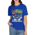thumbnail image 5 of Awareness 2026 Doesn't Come with a Manual Autism Mom Double Sided Different Design T-Shirt, OdeJous Blue T-Shirt XL, 5 of 7