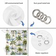 thumbnail image 5 of Summer Palm Trees Bathroom Shower Curtains with 12 Hooks Polyester Waterproof Shower Curtain for Stalls and Bathtubs Pastoral Botanical Tropical Plants Decorative Bathroom Curtain 36x72 Inches, 5 of 9