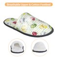 thumbnail image 3 of Balery Insects Pantuflas de Casa de Felpa Silenciosas con Diseño Estampado, Zapatillas Cómodas Antideslizantes de Algodón para Interior-Medium, 3 of 8