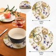 thumbnail image 3 of SKYSONIC Watercolor Clockwork Pot Holders Trivets, 2 Pcs Heat Resistant Trivets, Summer Purple Floral Cotton Thread Weave Mats for Hot Pads Pans Pot Bowl Teapot for Kitchen Decor, 3 of 7