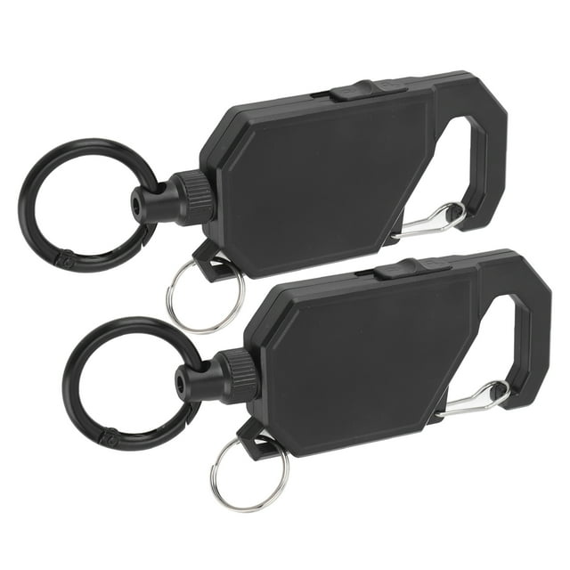 Retractable Keychain, High Strength Exquisite Appearance Hovering Mechanism Heavy Duty Retractable Keychain for Fishing Rods