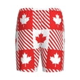 thumbnail image 5 of Naloa Maple Leaves1 Men's Short Pajama Pants, Lounge Comfort Shorts with Elasticized Waistband and Side Pockets - 4X-Large, 5 of 9