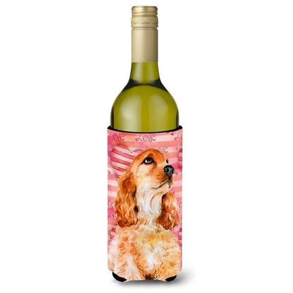 Cocker Spaniel Love Wine Bottle Beverge Insulator Hugger