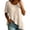 Beige, variant on Dressy Tops for Women Asymmetrical Ruffled Short Sleeve Crew Neck Loose Blouses Casual Shirts 2026 Summer Trendy