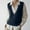 Navy, variant on JIANJIA Sweaters For Women Solid Color V Neck Sleeveless Vest Knitwear Trendy Autumn Winter Pullover Outwear