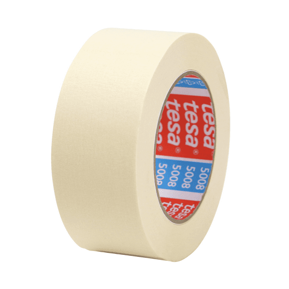 tesa Crepe Paper Masking Tape [multi-purpose] (5008): 2 in. (48mm actual) x 60 yds. (Natural)