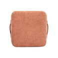 thumbnail image 6 of 14" Square Ottoman in Orange Fleece / Cozy and Lightweight, Flexible Use, 6 of 6
