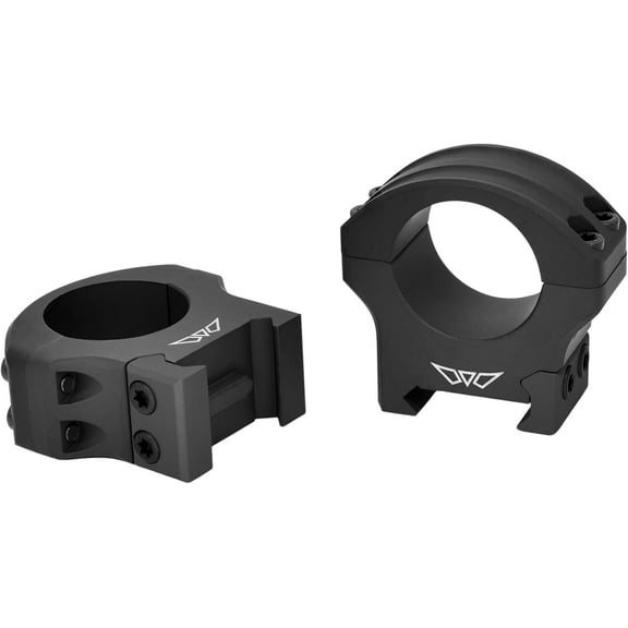 Warne 8501M Hyperlite Matte Black 1'' Medium