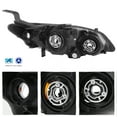 thumbnail image 2 of AKKON - Fits 2004 2005 Honda Civic Headlights Front Headlamps Pair Direct Replacement, 2 of 7