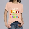 thumbnail image 5 of Patlollav Womens Tops Ladies Multi-Color Short Sleeve T-Shirt Graphic Print Tops, 5 of 6