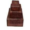thumbnail image 6 of OM SHRI OM Set of 3 PCS Handmade Jewerly Box Organizer Decorative Table Piece from India, 6 of 7