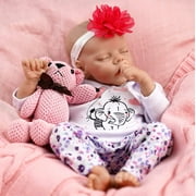 RSG Lifelike Reborn Baby Dolls Soft Body 17 Inch Realistic Newborn Baby Dolls Real Life Baby Dolls with Toy Accessories Gift for Collection & Kids Age 3+