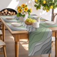 thumbnail image 6 of Placemats Set of 4, Geometric Gradient Place Mats Sage Green Gray Ombre Tablemats Washable Placemat Table Decoration for Kitchen Table Dinner Party Home Decor Indoor Outdoor 13x19 Inch, 6 of 9