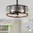 thumbnail image 4 of 18" Industrial Ceiling Fan with Light and Remote Control Reversible Blades 6 Speed for Dining Room, 4 of 10