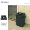 thumbnail image 2 of 2 Count Trash Bin Lid Replacement Trashcan Swing Top Garbage, 2 of 8