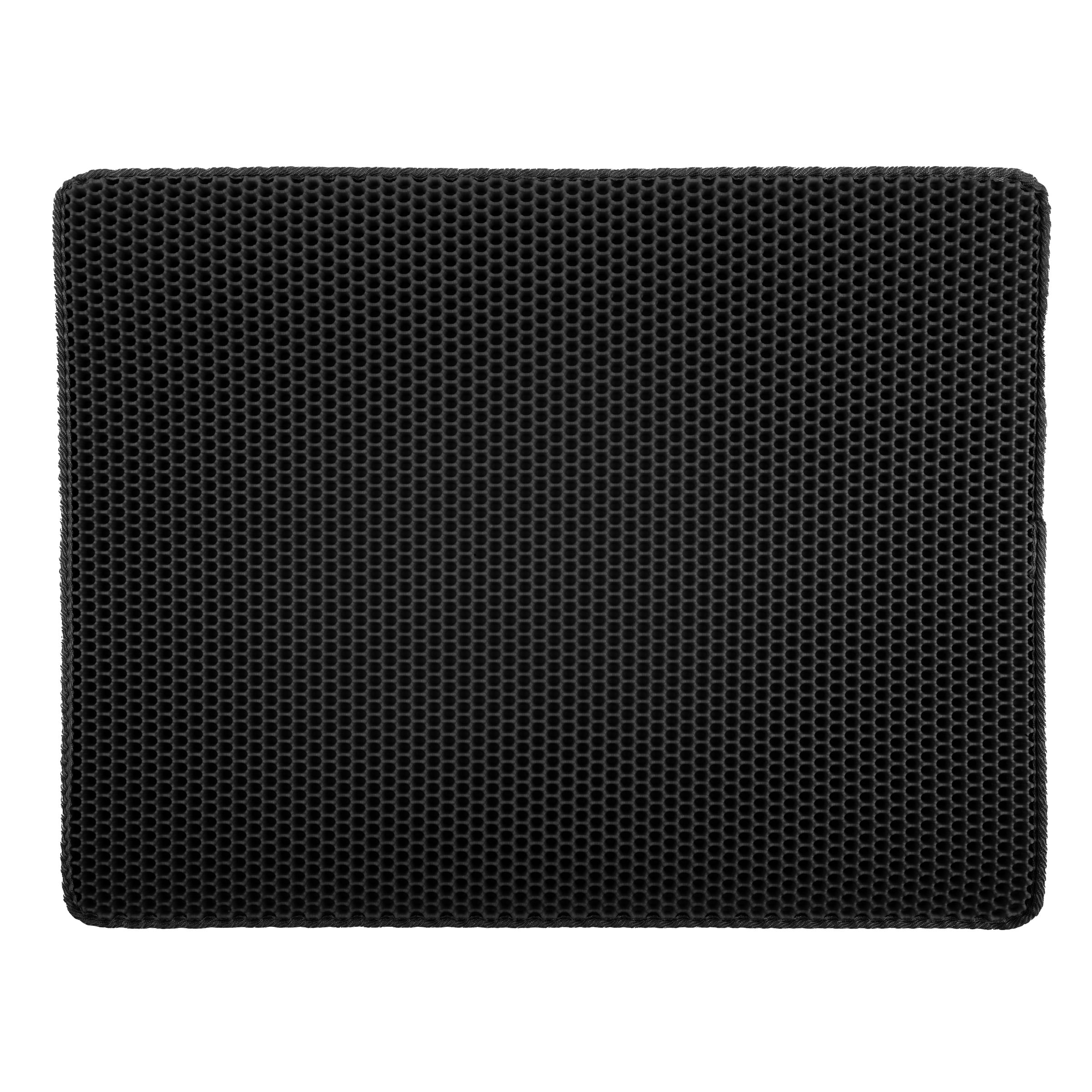 PETMAKER 30x24-Inch Double-Layer Waterproof Cat Litter Mat (Black)
