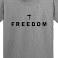 thumbnail image 4 of Inktastic Freedom with Cross Youth T-Shirt, 4 of 5