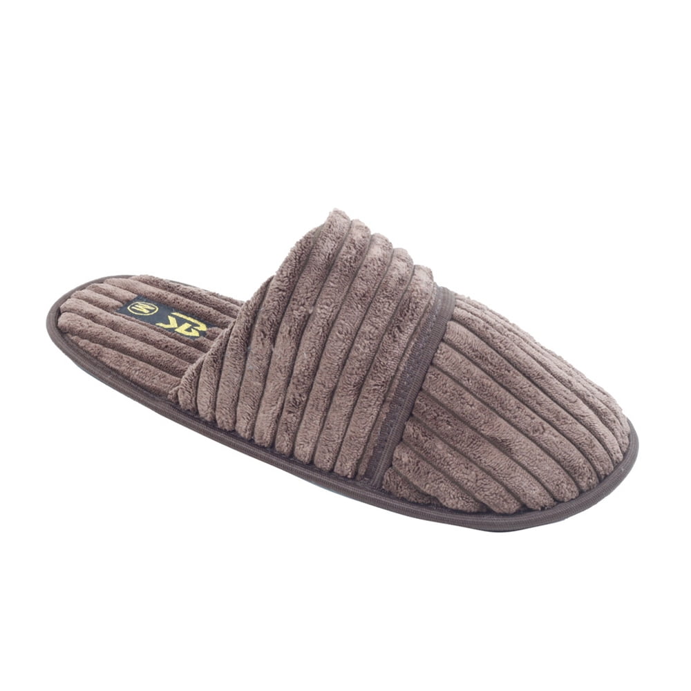 mens wide fitting house slippers