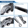 thumbnail image 4 of Short Long Brake Clutch Levers for Yamaha MT125 2014-2021 6 Position Motorcycle Handlebar Brake Lever Aluminum Alloy Titanium Head Black Handle, 4 of 6