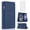 Blue, variant on Asuwish Wallet Kickstand Hard Shell Cell Phone Case with Tempered Glass Screen Protector for Sony Xperia 5 V, Black