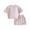 Pink, variant on Toddler Baby Boy Girl Summer Outfits Neutral Clothes Sets Oversized Short Sleeve T-Shirt and Casual Shorts Set
