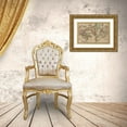 thumbnail image 3 of Johnson, A.J. 32x23 Gold Ornate Wood Framed with Double Matting Museum Art Print Titled - World Map, 3 of 4