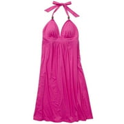 No Boundaries - Juniors Halter Dress with Beaded Straps