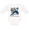 thumbnail image 3 of Inktastic We'll Beat Cancer Together- Colon Cancer Awareness Boys or Girls Long Sleeve Baby Bodysuit, 3 of 5