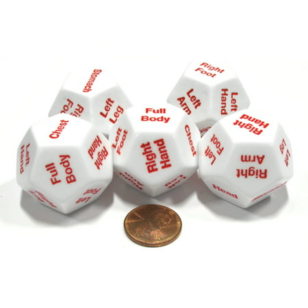Koplow Games 5 x D12 12 Twelve Sided 28mm Body Part Critical Hit Location Dice Die RPG D&D (Best Paid Rpg Games For Android)