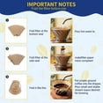 thumbnail image 2 of 200 Pcs #4 Cone Coffee Filters 8-12 Cup, Natural Unbleached Paper Filter Compatible with Pour Over, Drip, Ninja and Moccamaster Brewers, 2 of 7