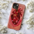 thumbnail image 6 of Floral Anatomical Heart Phone Case, Artistic Red Heart & Botanical Flowers Aesthetic Phone Protective Case for iPhone 16 15 14 13 12 11 Pro Max Plus Mini, 6 of 6