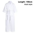 thumbnail image 1 of Karate Uniform with Free Belt, White Karate Gi for Kids & Adult Size, 1 of 9