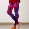 thumbnail image 2 of Arlun Leggings for Women Fashion Galaxy Starry Sky Printed High Waisted Yoga Pants Lightweight Soft Breathable Comfy Sports Fitness Casual Legging Purple L, 2 of 4