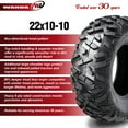 thumbnail image 2 of (2) 22x10-10 Kawasaki Bayou 220 250 Mojave 250 Sport ATV Rear Tires Set P3501 6PR, 2 of 6