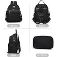 thumbnail image 2 of LHSHID Nylon Backpack Purse for Women Fashion Multipurpose Handbag Ladies Shoulder Bags Quilted Casual Travel Backpack Brown, 2 of 7