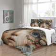 thumbnail image 4 of Ensembles de Literie Design Maison Strange Creatures Housse de Couette Imprimée pour Garçons Filles, Simple (68"x86 Pouces), 4 of 5