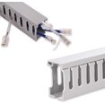 thumbnail image 1 of shiyou-78In Large Cable Raceway On Wall - Grey PVC Cord Hider Wire Management Under Desk - Open Slot Wall Mounted Cord Organizer with Wire Covers - Cable Cover Channel for TV Network, 5×15.7"×W1.18×H, 1 of 4