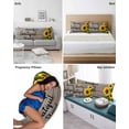 thumbnail image 6 of Farm Sunflower Pillow Covers King Size 2 Pack, Positive Floral Vintage Brown Wooden Soft Bed Throw Pillowcases Breathable Cooling Long Lumbar Body Pillow Sham Cover for Bed Sofa 20''x36'', 6 of 7