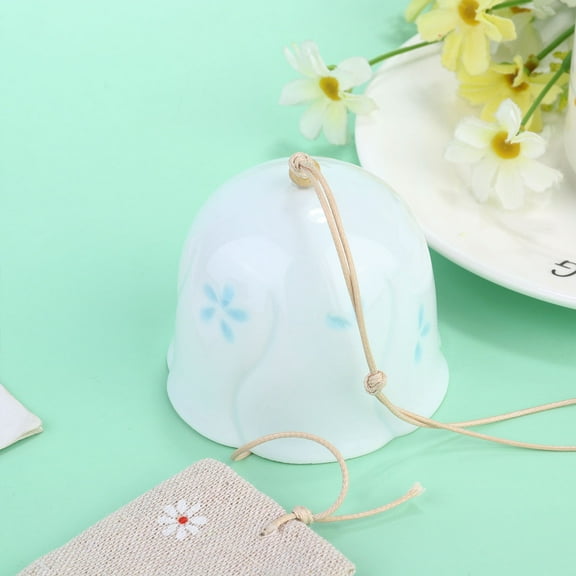 Raindrops Japanese Style Ceramic Wind Chime with Hanging Design for Decoration Birthday Present